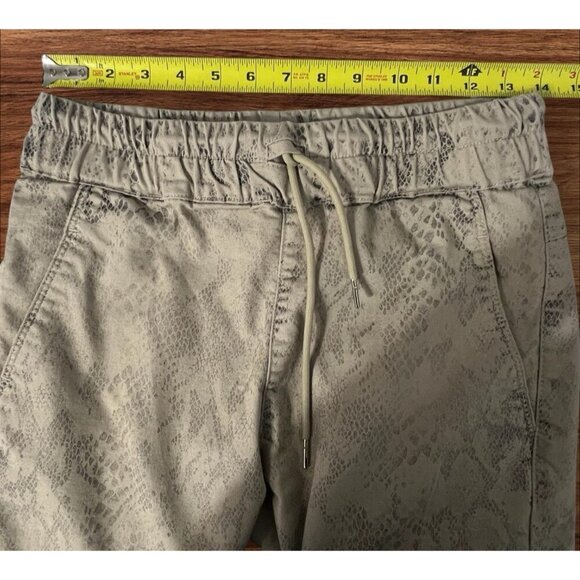 Bevy Flog Shely Snake Print Elastic Waist Joggers Pants Size 28 Drawstring - Picture 7 of 10